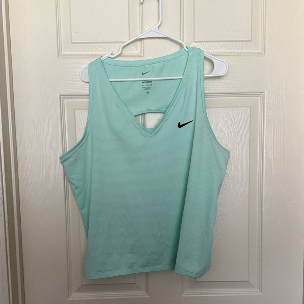 Nike Women's Light Blue Tank Top